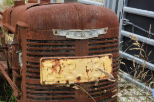 The old Farmall tractor still runs